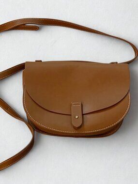 Tan Leather Crossbody Bag